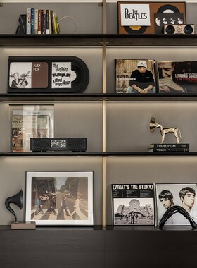 速发面奢饰镀金色狗客厅茶几桌轻软装电品设计师组合艺术摆件