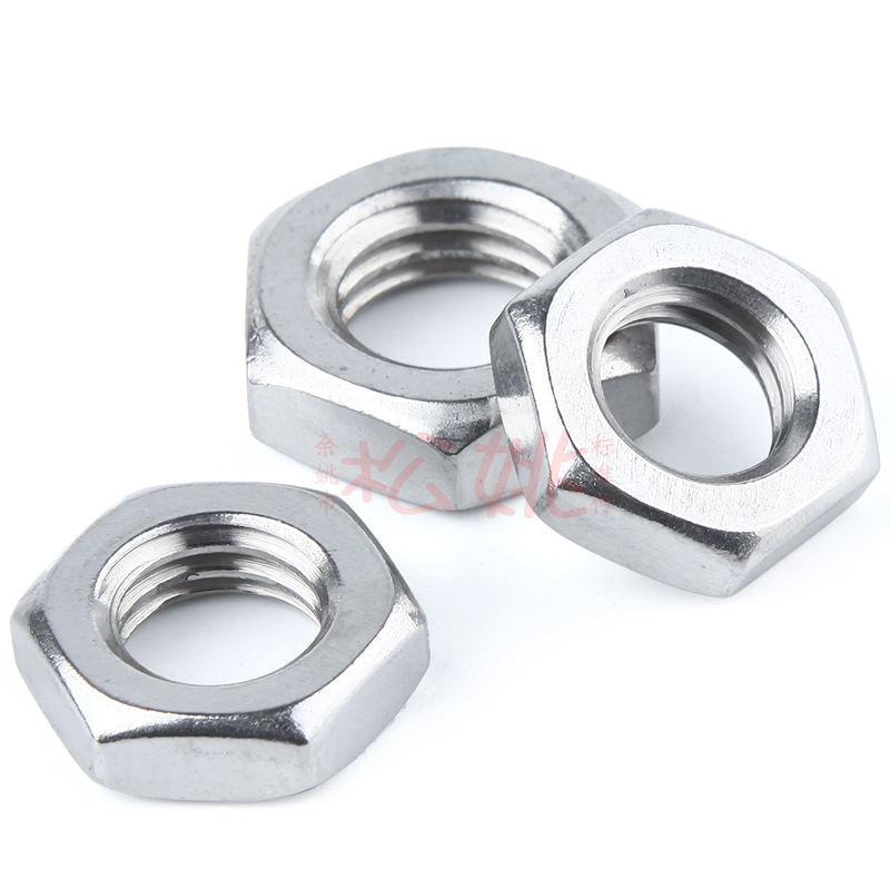 速发母4不锈钢六角薄螺母 薄螺帽 扁薄螺母 细牙薄螺0M4 MMM658M2 - 图0