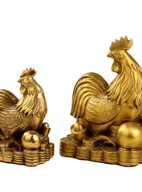 速发阁  全虎十二生肖摆件牛狗鼠马蛇铜龙猴家兔鸡羊猪居全套摆设