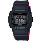 Casio watch casio men and women black and red classic
