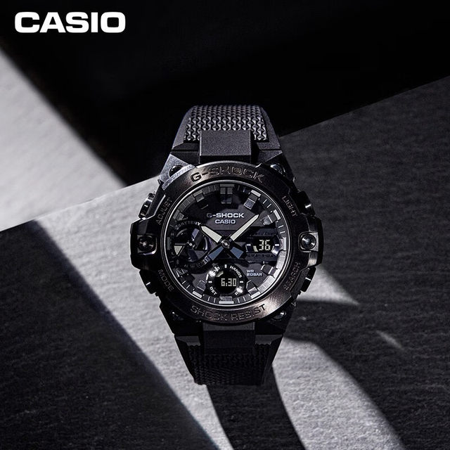 Casio Men's Dual Display Trendy Black Samurai Watch
