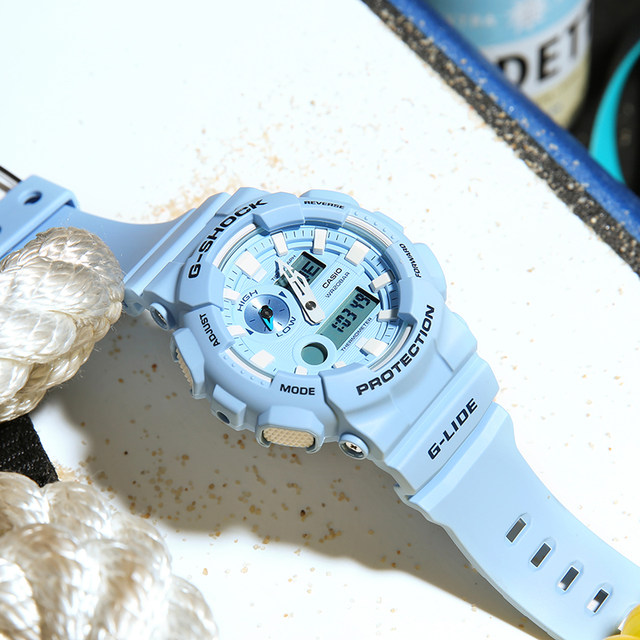 Casio watch Chinese Valentine's Day gift blue unicorn