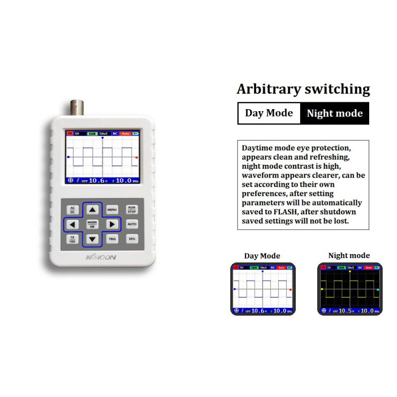 232031dH Handheld 手持小型可携式数字示波器30M频宽200MSps - 图2