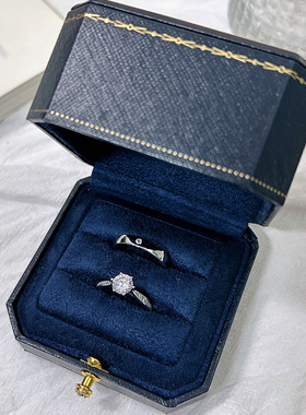 假对戒钻戒活口可调节婚礼