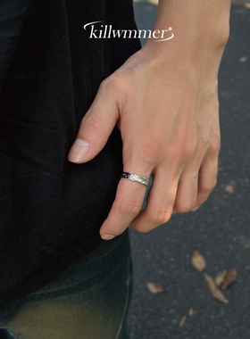 原创925银戒指男女款复古个性