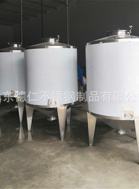 卧式保温储存罐移动式加热罐级304多层控温罐 大型不锈钢储罐