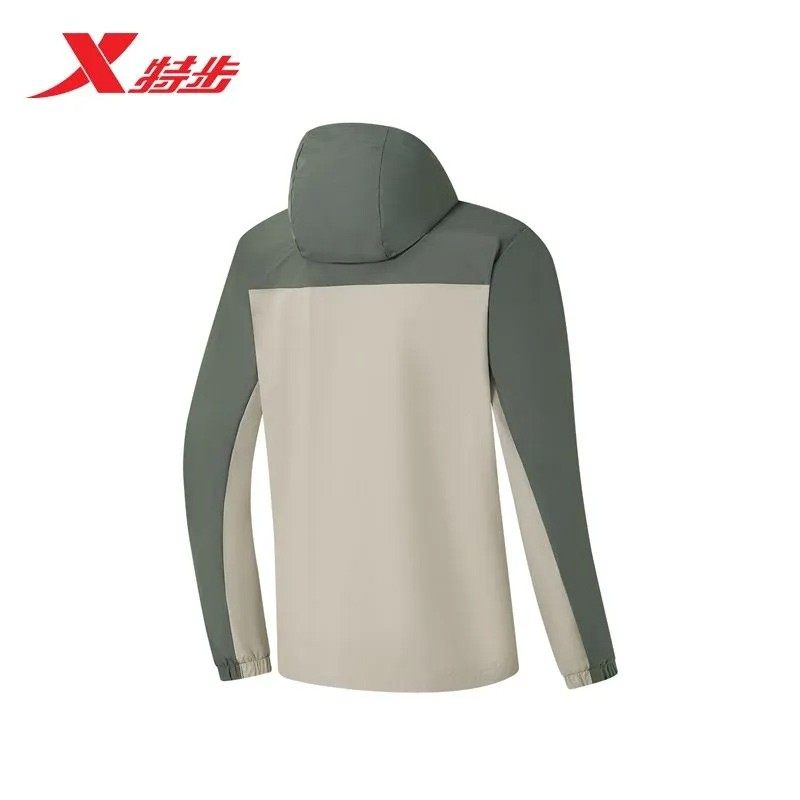 特步运动风衣男2025春季新款户外防风连帽运动外套975329150368,淘宝优惠券,粉丝福利购,淘宝优惠卷