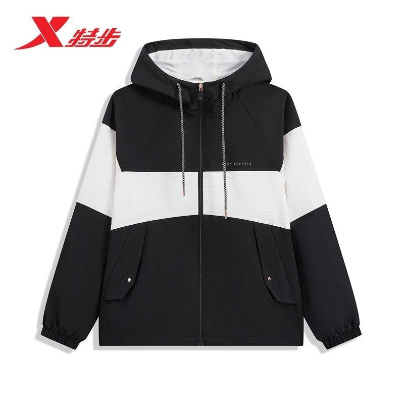 特步运动外套女2025春季新款防风双层风衣连帽女夹克976128120286,淘宝优惠券,粉丝福利购,淘宝优惠卷