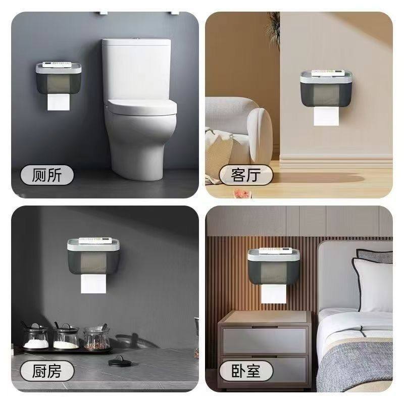 【热销】厕纸盒壁挂式厕所卫生间纸巾盒浴室免打孔家用抽纸盒防水,淘宝优惠券,粉丝福利购,淘宝优惠卷