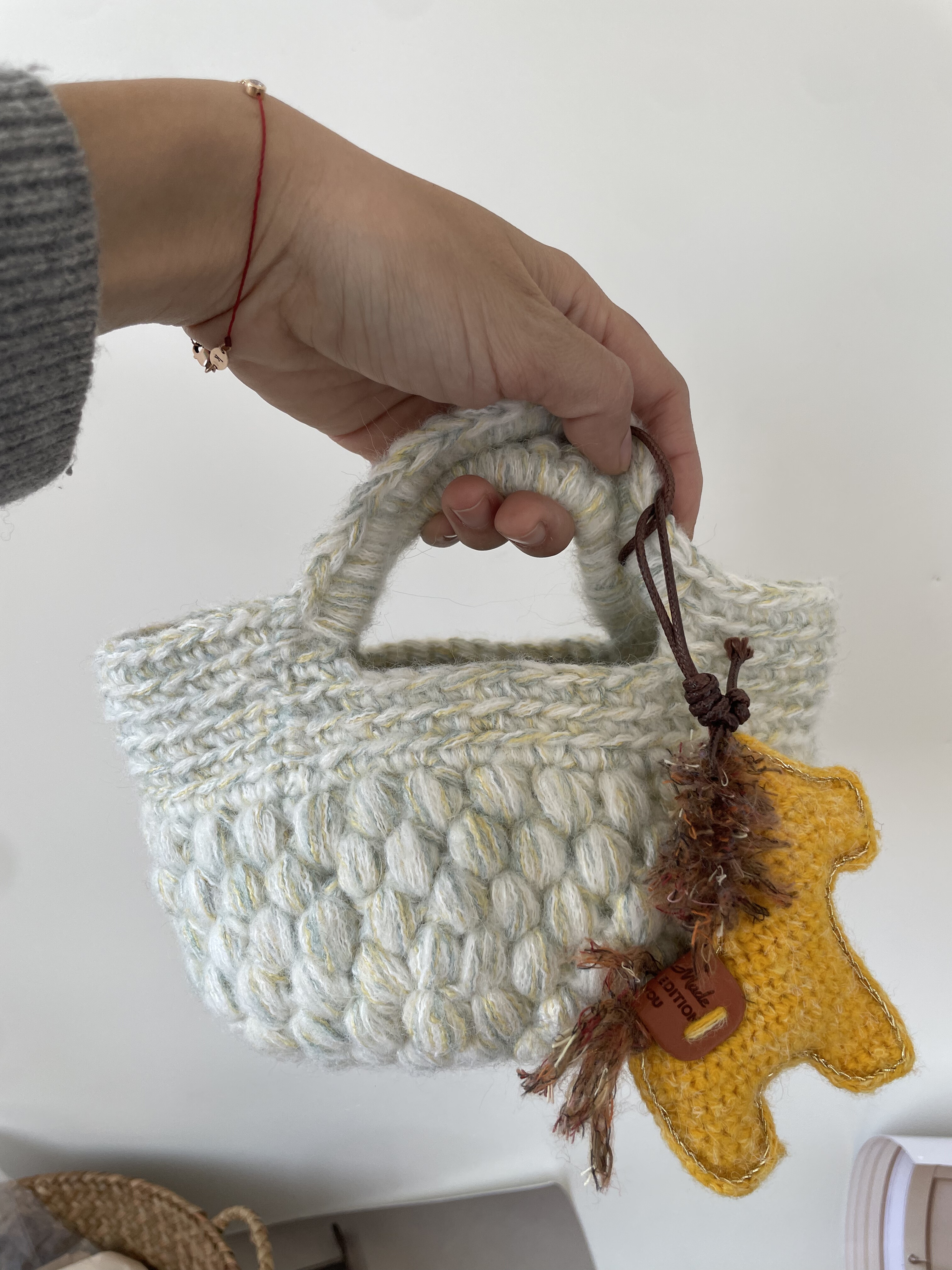 枣型针菜篮子包 羊毛手混线 diy手工包包中粗毛线,淘宝优惠券,粉丝福利购,淘宝优惠卷