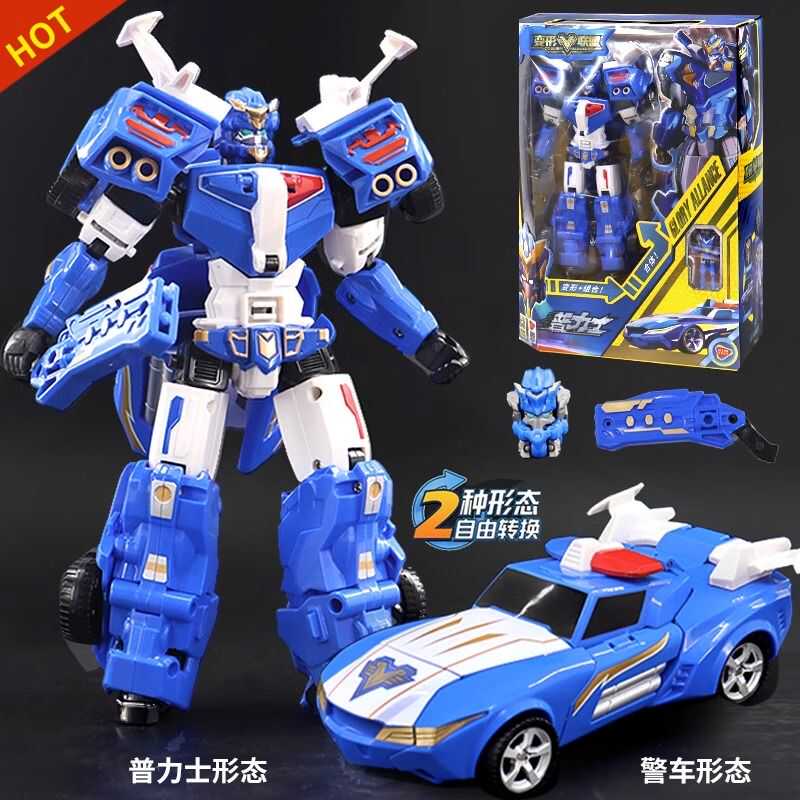 正版变形联盟汽车人变形玩具合体金刚儿童男孩机器人机甲手办模型 - 图2