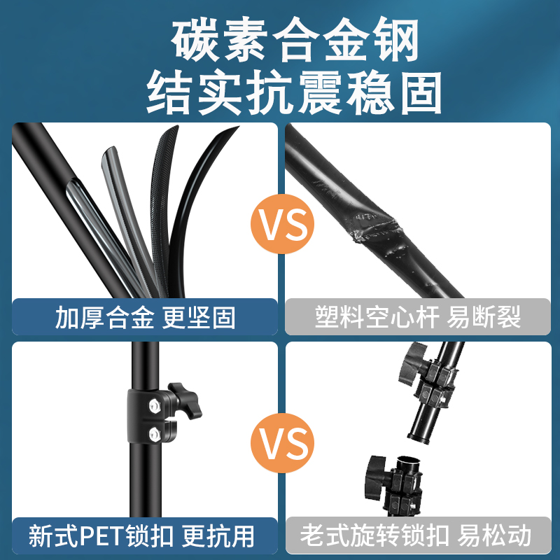 手机直播支架自拍杆三脚架网红抖音拍摄专用网课考研复试神器桌面追剧多功能360旋转可升降调节俯仰拍支撑架,淘宝优惠券,粉丝福利购,淘宝优惠卷