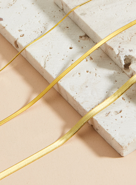 蛇骨链项链女纯银轻奢小众