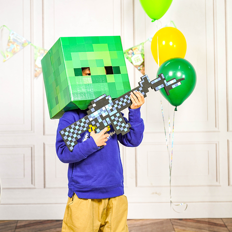 我的世界生日派对装饰一次性餐具桌布气球男孩迷你主题布置男童,淘宝优惠券,粉丝福利购,淘宝优惠卷