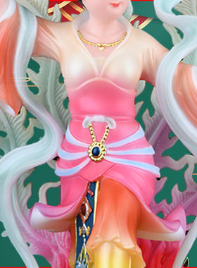 九天玄女娘娘坐骑踏凤像装饰摆件