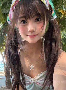 夏日多巴胺海星串珠项链