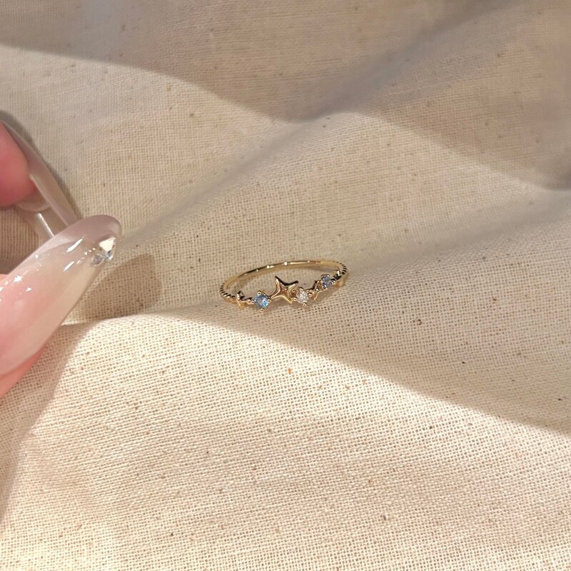 Vintage Gold Fantasy Star Ring