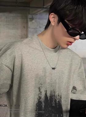 可刻字定制项链男款小蛮腰转运珠