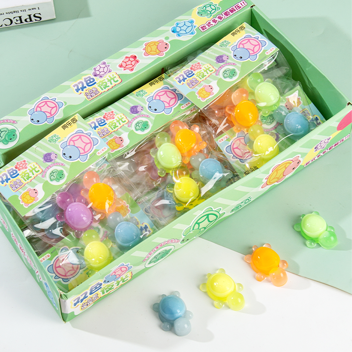 夜光乌龟捏捏乐乐团子烂泥手感儿童创意解压玩具慢回弹减压发泄 - 图2