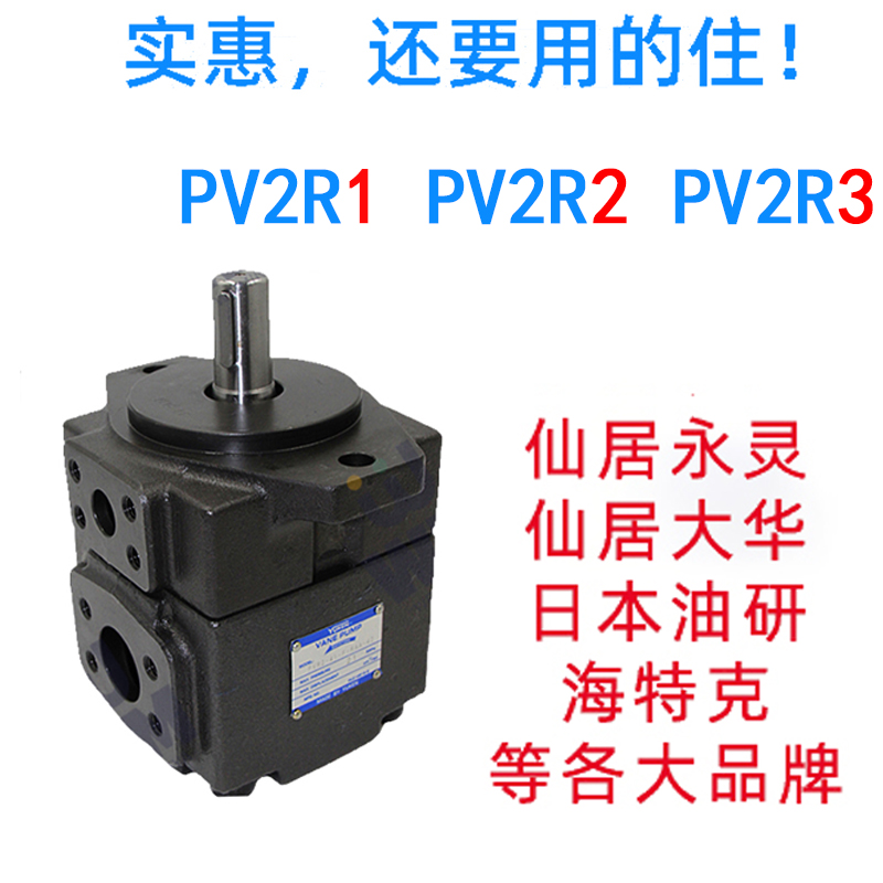 高压叶片泵PV2R1液压油泵永灵pv2r2定量液压泵总成配件pv2r3泵头 - 图0