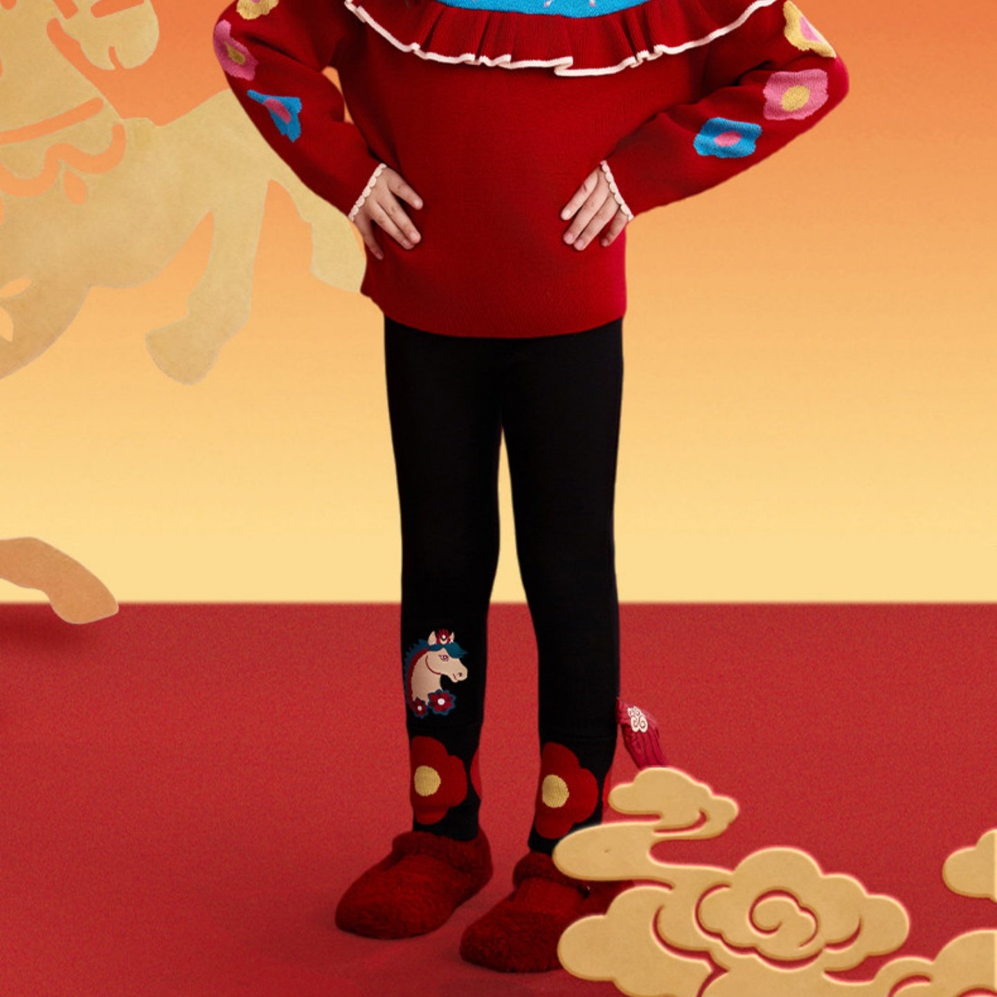 年衣童装儿童打底裤女童2025冬季新款女孩休闲修身弹力长裤加厚裤,淘宝优惠券,粉丝福利购,淘宝优惠卷