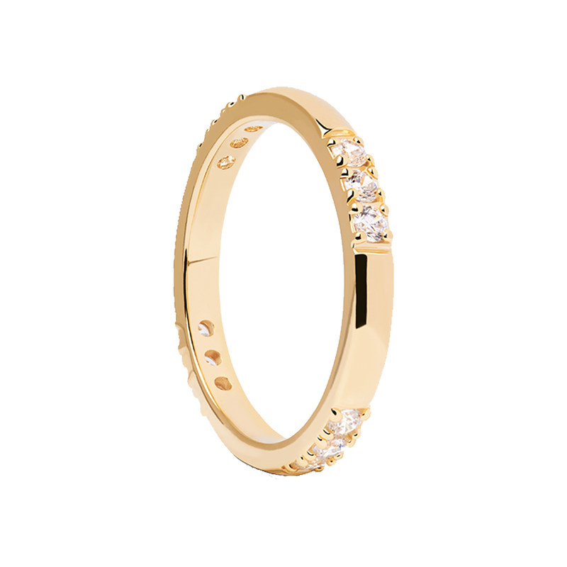 pdpaola食指镀18k金情侣女男尾戒 PDPAOLA海外戒指/指环