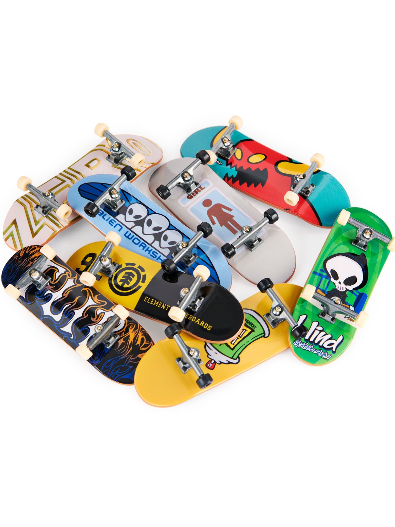 Tech Deck Fingerboard火种翻T专业Santa Cruz桌面Blind手指滑板 - 图3