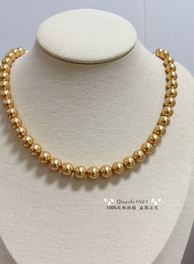 正版奥地利进口施家306浓金色珍珠项链女锁骨轻奢气质小众设计