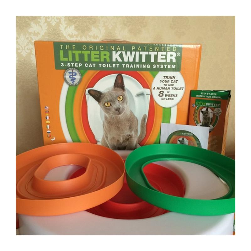 litter kwitter猫如厕训练器宠物猫咪蹲马桶上厕所坐便器代猫砂盆 - 图3