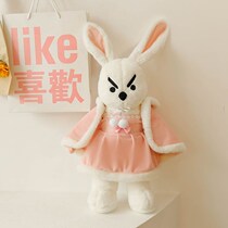 2022 New Struggle Rabbit Doll Creative Paparazzi Big Plush Toy Cute Rabbit Angry Rabbit Puppets