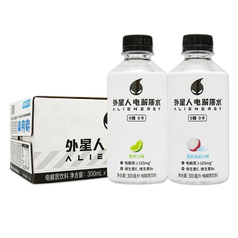 外星人电解质水300ml*6瓶无糖饮料荔枝青柠味迷你装电解质水饮料,淘宝优惠券,粉丝福利购,淘宝优惠卷