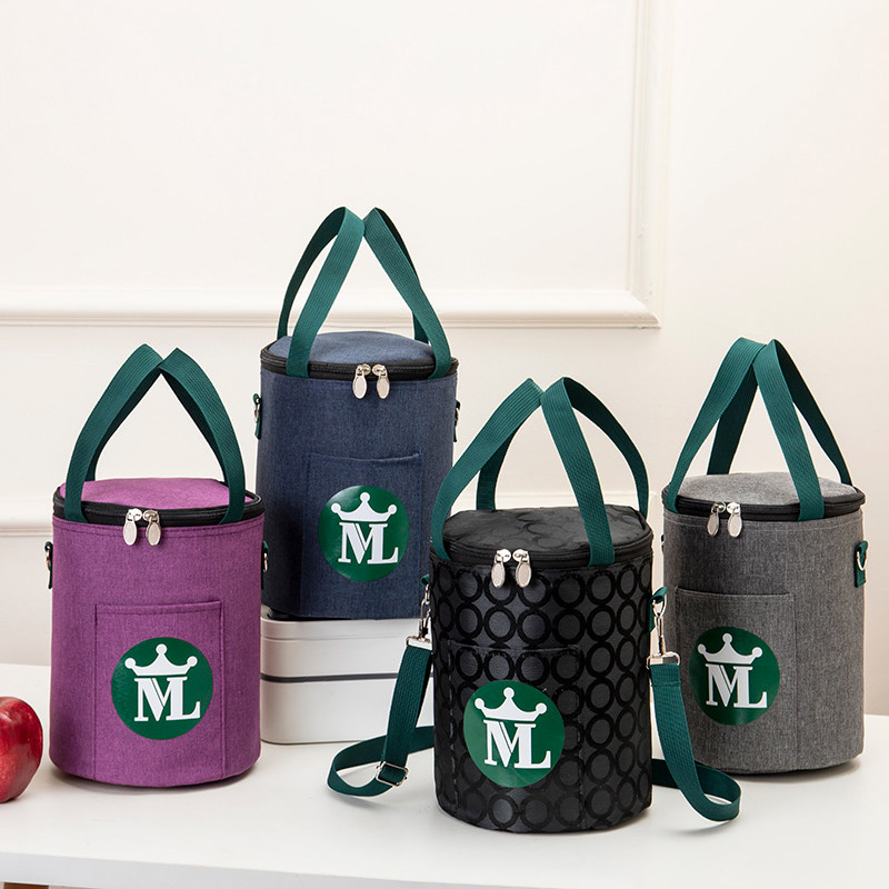 圆形保温饭盒袋保温袋大号加厚铝箔手提便当包圆型保温桶袋饭盒包,淘宝优惠券,粉丝福利购,淘宝优惠卷