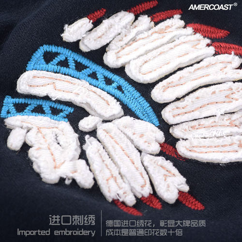 美洲海岸af卫裤男夏季薄款裤印第安复古纯棉休闲百搭男裤做旧水洗 - 图2