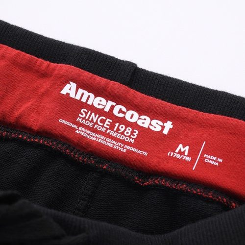 美洲海岸af卫裤男夏季薄款裤印第安复古纯棉休闲百搭男裤做旧水洗 - 图1