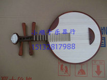 National musical instrument clear water polished red wood head flower bronze moon violin gift: sponge bag pluccum