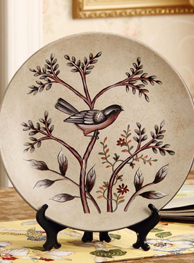 家居饰品欧式客厅创意摆件酒柜装饰品摆设美式装饰陶瓷Y软装电视