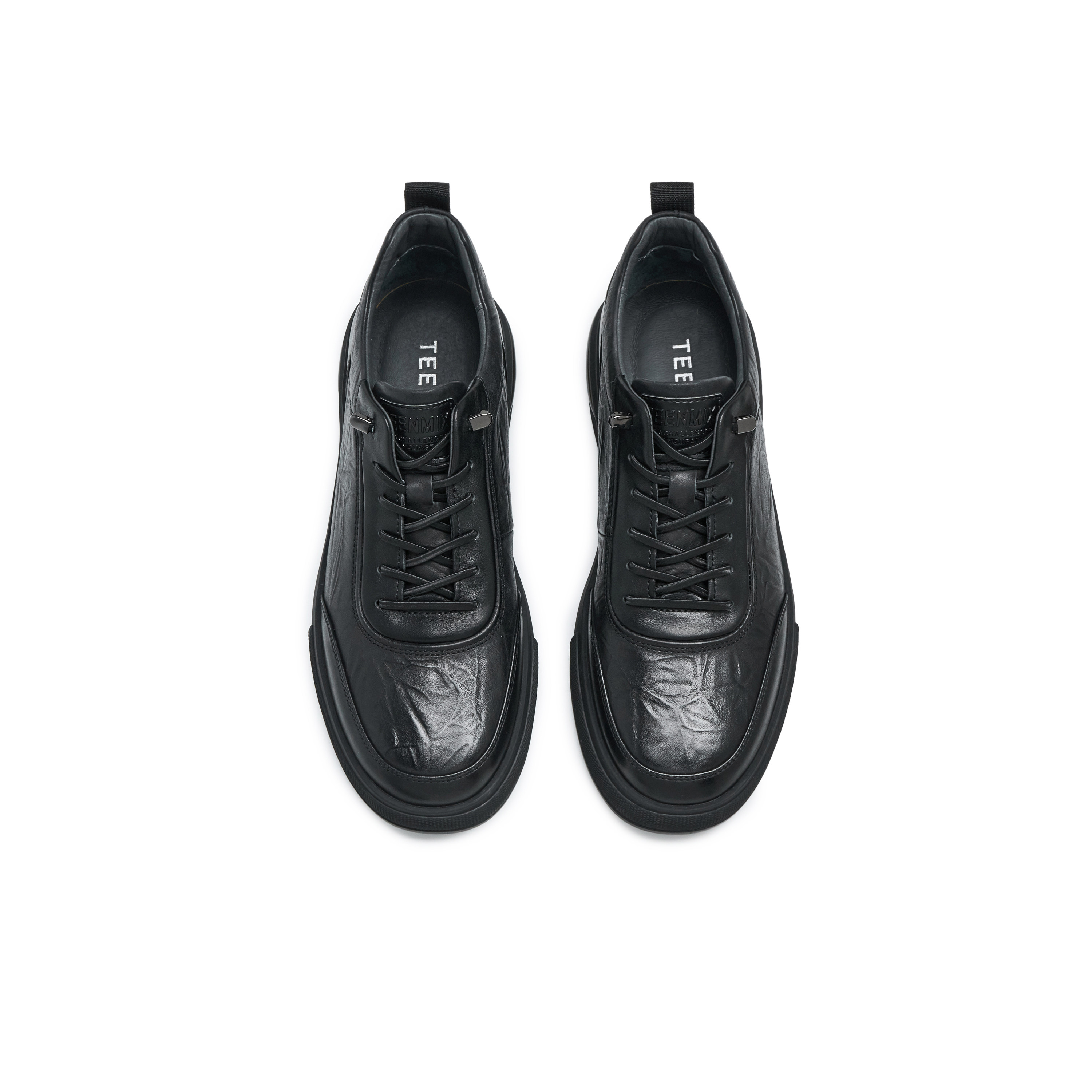 天美意鞋子男鞋商场同款纯色系带百搭舒适通勤男皮靴3UW01DM4,淘宝优惠券,粉丝福利购,淘宝优惠卷