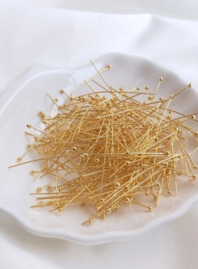 18k真金银色圆头珍珠吊坠耳饰