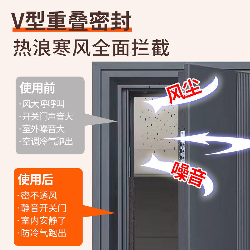 防盗门门缝密封条门边防漏风进户门防撞隔音入户门防风挡风V型条,淘宝优惠券,粉丝福利购,淘宝优惠卷