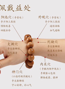 东加老山檀香木手串 老山檀香手串文玩佛珠手串女沉香手串男念珠