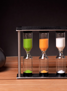 金属漏沙计时器3-4-5分钟流沙漏斗欧式复古创意礼物时间沙漏摆件