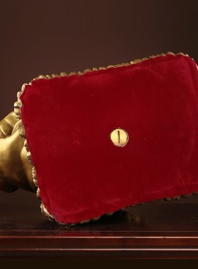 铜猪摆件纯铜生肖猪福字猪元宝财猪客厅办公室桌面金猪存钱罐大号