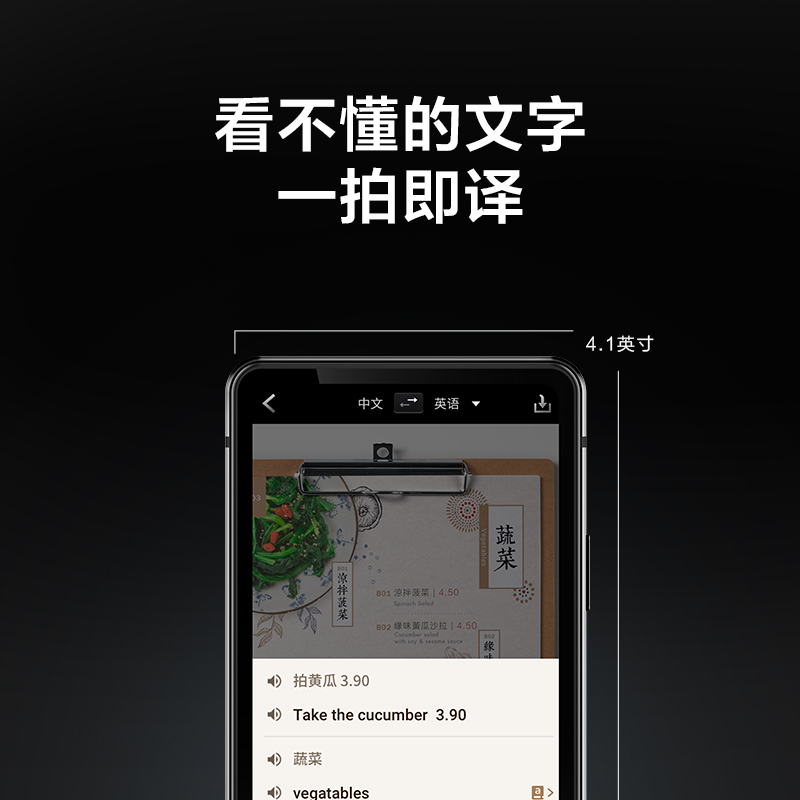 【政府补贴20%】科大讯飞双屏翻译机多国语言高端商务随身出国旅游实时同声翻译器