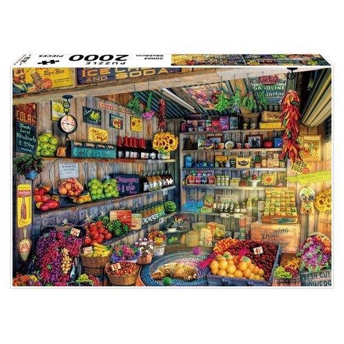 密匙成人拼图2000片杂货商店高难度减压益智拼装玩具儿童现货礼物 - 图2