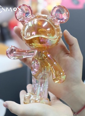 星际熊ABS现代轻奢客厅酒柜摆件