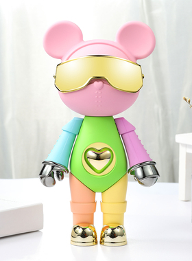 星际熊潮公仔手办摆件客厅