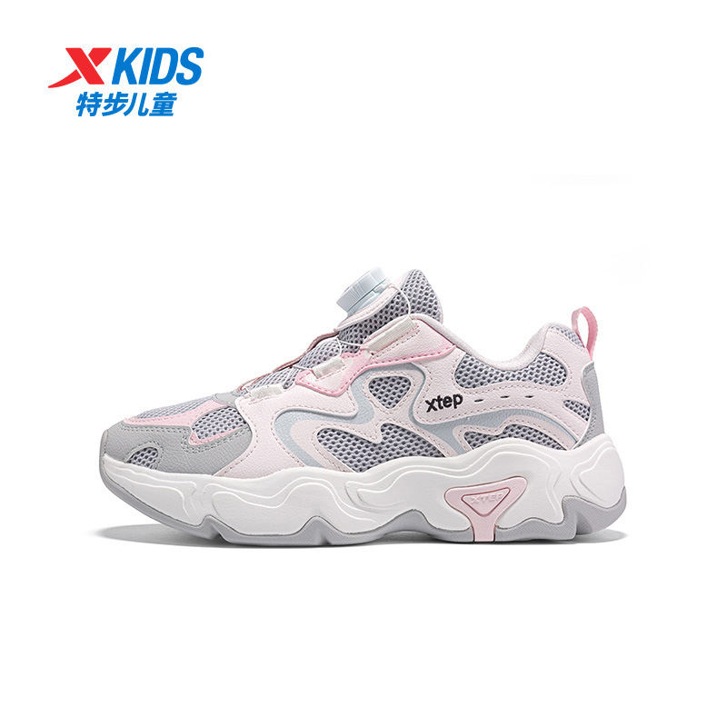 特步童鞋儿童运动鞋女童2025秋季新款大童小鹿休闲鞋675314324005 - 图0