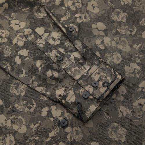 ANDREW MACKENZIE意大利男装疮痍系列织带长袖衬衫551242232608 - 图2