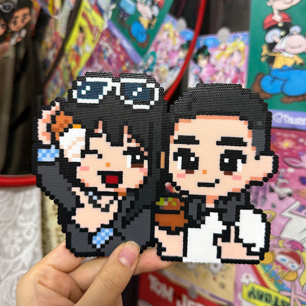 拼豆像素挂件手绘像素风真人卡通头像oc照片图片设计画图纸定制,淘宝优惠券,粉丝福利购,淘宝优惠卷