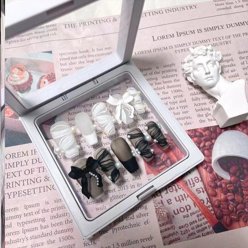 【魅甲】穿戴甲收纳包装盒子首饰礼盒收纳美甲透明盒美甲饰品PE薄,淘宝优惠券,粉丝福利购,淘宝优惠卷